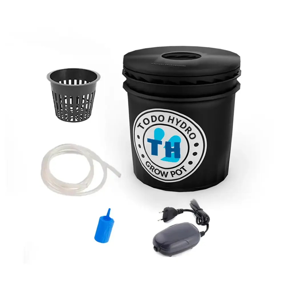 Grow Pot Economic DWC Hydro Bucket Kit com bomba de ar e acessórios