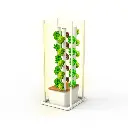 Kit hidropônico N19 Tower System para 30 plantas, jardim interno completo com nutrientes, sementes e acessórios
