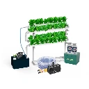 Kit Hidropônico N2 Sistema NFT para 32 Plantas, Jardim Completo com Nutrientes, Sementes e Acessórios