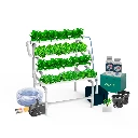 Kit Hidropônico N9 Sistema NFT para 32 Plantas, Jardim Completo com Nutrientes, Sementes e Acessórios