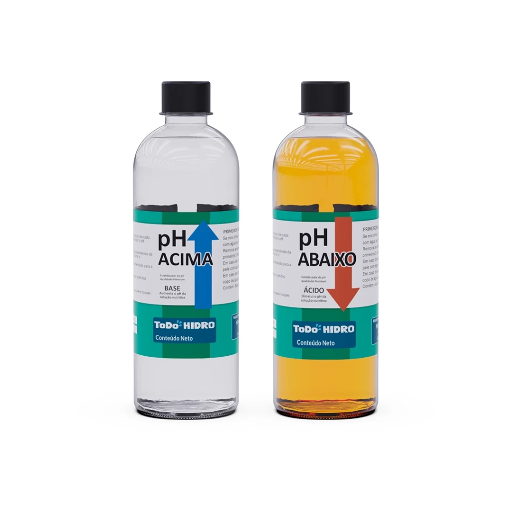 Kit Reguladores de pH para cima e para baixo (pH positivo e pH negativo) Fácil de usar