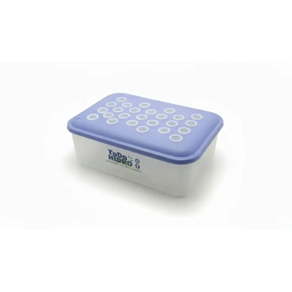 Clonador Hidropônico DWC para 25 Estacas Cloner (branco) (Vermelho e transparente, 110V)