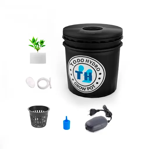 Grow Pot Initial DWC Hydro Bucket Kit com bomba de ar, nutrientes e muito mais