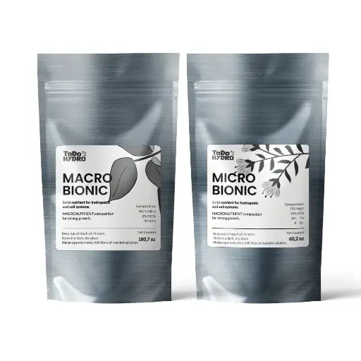ToDo Hidro Macrobionic e Microbionic, Nutriente sólido de duas partes
