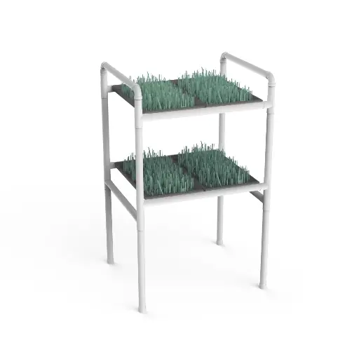 Kit hidropônico N16 NFT System para 128 plantas, jardim interno